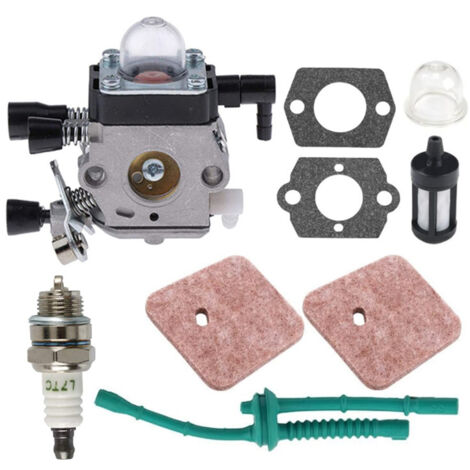 Dtekgaz - Vergaser Für Stihl Freischneider Fs38 Fs45 Fs55, Vergaser-reparatursatz Mit Dichtungen, Schlauch, Zündkerze, Luftfilter Und Kraftstofffiltern