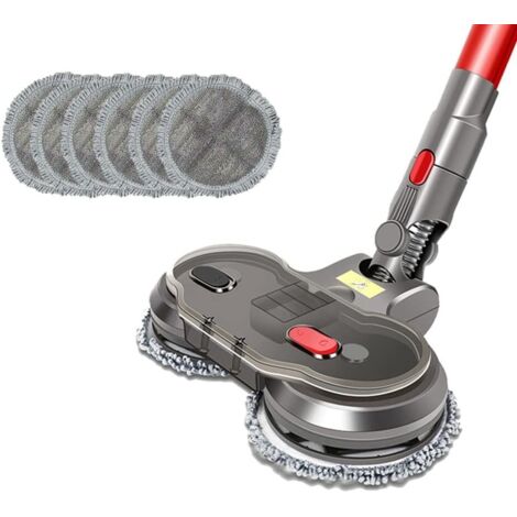 Dtekgaz - Elektrischer Nass- Und Trockenwischkopf, Kompatibel Mit Dyson V7, V8, V10 Und V11. Austauschbare Teile Inklusive Wassertank. Wischkopf, Wischpads, Wasserbecher.