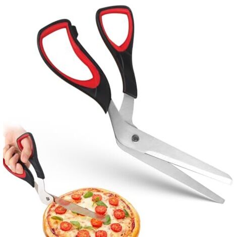 Dtekgaz - Pizzaschere, Pizzaschneider, Pizzaschere Aus Edelstahl, Multifunktionale Küchenschere Zum Schneiden Von Pizzen, Nudeln Und Kuchen