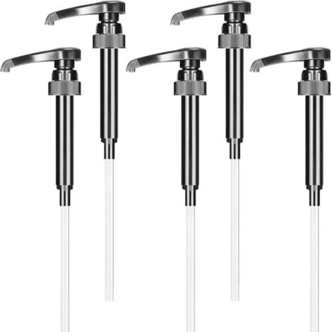 Dtekgaz - Kaffeesirup-pumpspender, 5-teiliges Set Für 1-liter-flaschen, Ideal Für Seifenstücke Und Shampooflaschen