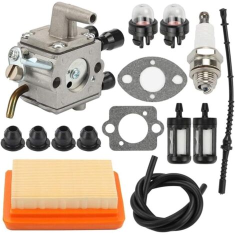 Dtekgaz - Vergaser Für Freischneider, Passend Für Stihl Fs120, Fs200, Fs250, Fs300, Fs350, Fr350, Fr450 Und Fr480. Luftfilter-set Für Vergaser, Ersatz Für Vergaser 4134 120 0653 Für Freischneider.