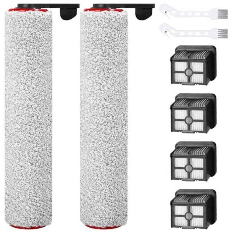 Dtekgaz - Filterset Für Dreame H12 Pro Akku-nass- Und Trockensauger, Zubehör, 2-teilige Walzenbürste + 4 Filter + 2 Reinigungsbürsten Für Dreame H12 Staubsauger