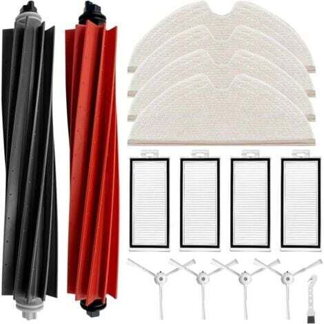 Dtekgaz - Zubehörset Für Roborock Q8 Max/q8 Max+/q5 Pro Saugroboter – Ersatzteile Für Roborock Q8 Max/q8 Max+/q5 Pro Saugroboter – Ersatzteile: 2 Bürstenwalzen, 4 Filter, 4 Trimec