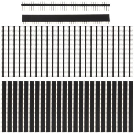 Dtekgaz - Stiftleisten (männlich Und Weiblich), Lötstifte Für Leiterplatten, 2,54 Mm Lochrasterplatine, 40 Pins (50 Stück)