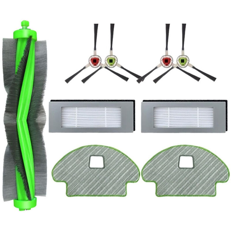 Dtekgaz - Ersatz-hauptbürste, Seitenbürste, Hepa-filter, Wischtuch, Reinigungstuch. Kompatibel Mit Irobot Roomba Combo 113 R1138408 Staubsaugerzubehör.
