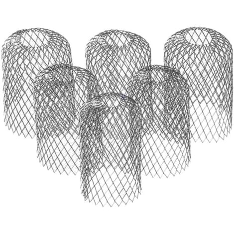 Dtekgaz - Csparcv (8×8×15cm) 6er-packung 3-zoll-ausziehbare Dachrinnenabdeckungen, Aluminiumfilter, Dachrinnensieb, Schutzabdeckung Gegen Verstopfung Durch Laub