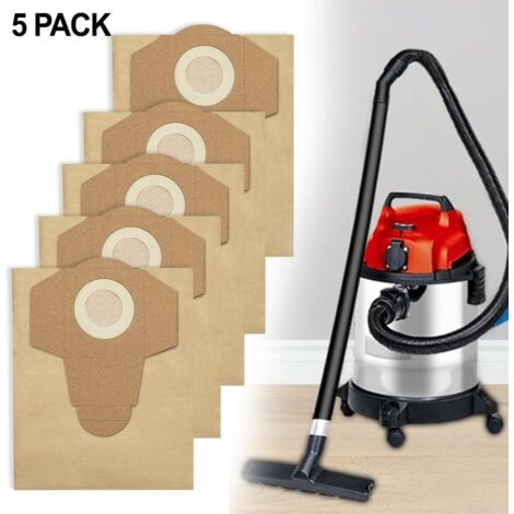 Dtekgaz - Packung Mit 5 X 20l Schmutzbeuteln (geeignet Für Nass-/trockensauger Für Bt-vc 1250s Tc-vc 18/20 Li Staubsauger)