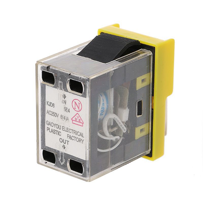Dtekgaz - Kjd6-5e4 Ac250v 6a/4a Elektromagnetischer Schalter Wasserdichter Magnetknopf, Kompatibel Mit Motorsteuerungen Der Kjd20-serie Für Elektrowerkzeuge