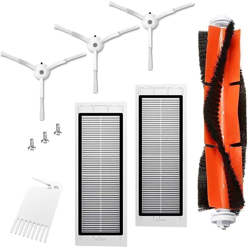 Dtekgaz - Ersatzteile Für Xiaomi Roborock S50 / S51 / S55 / S5 Max / S6 / S60 / S65, Zubehörset Für Roborock S5 Max, 1 Hauptbürste, 2 Hepa-filter, 3 Seitenbürsten