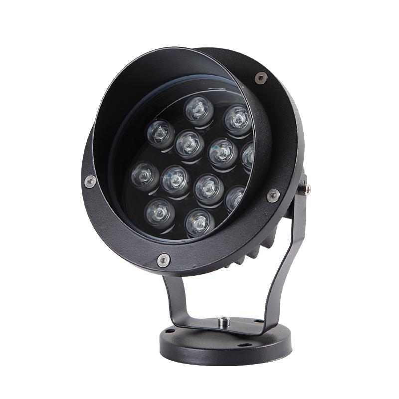 Dtekgaz - 18-w-led-einbaustrahler, Wasserdicht, Für Baum- Und Landschaftsbeleuchtung, Rgb-farbwechsel – Lichtkreis, Fernbedienung, Ip65, Dynamische Lichteffekte, Für Partys Und Dekoration