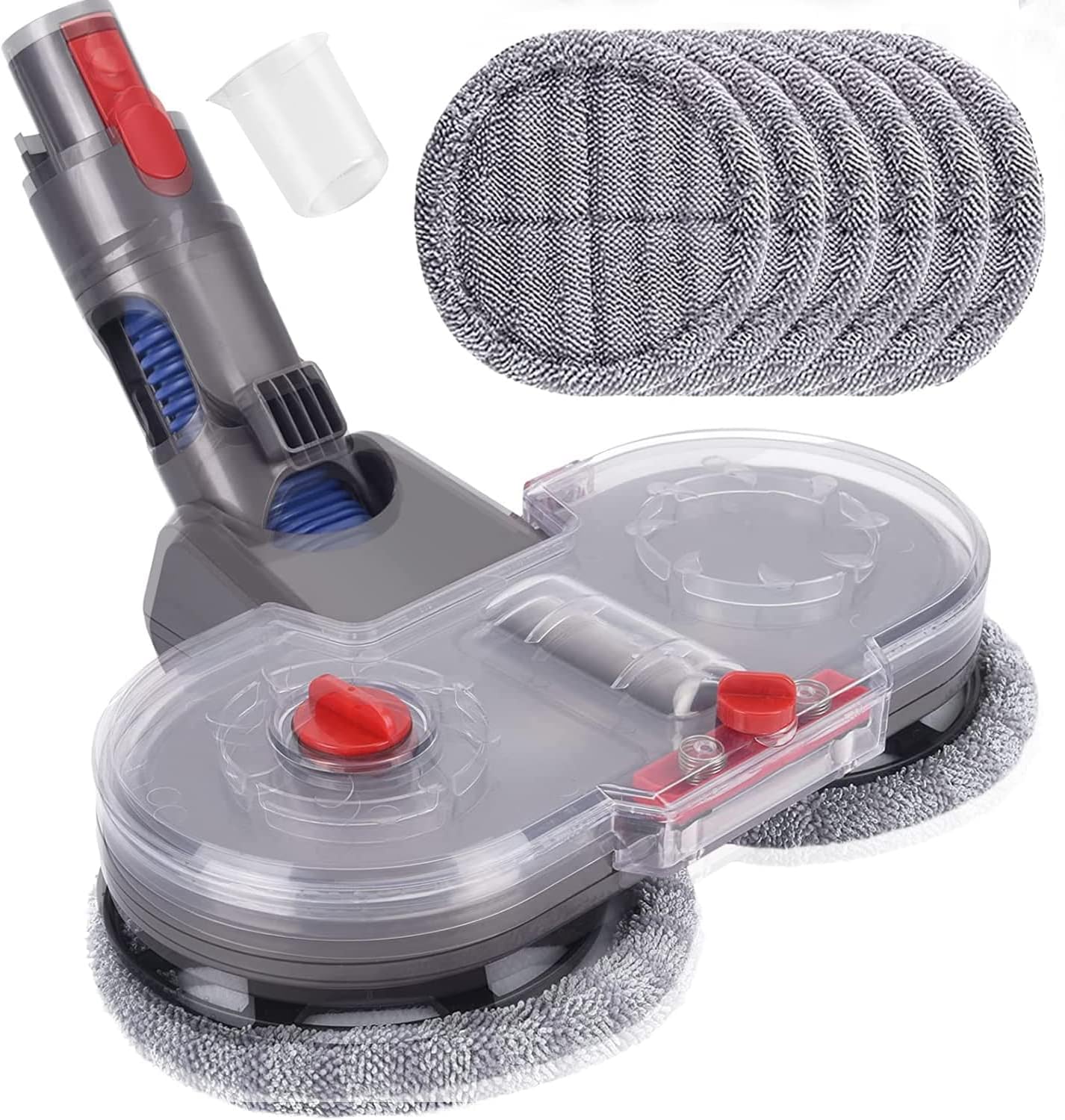 Dtekgaz - Elektrischer Wischmopp Für Dyson V7, V8, V10, V11 Und V15 Mit Abnehmbarem Wassertank Und 6 Waschbaren Pads – Hybrid-nass- Und Trockenreinigung, Für Hartböden Und Fliesen
