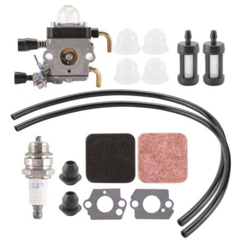 Dtekgaz - Fs85 Fs80 Vergaser Für Fs75 Fs80r Fs85r Fs85rx, Xu, Weedeater Freischneider C1q-s97 Mit Kraftstoffrückgewinnungsset Und Luftfilter -