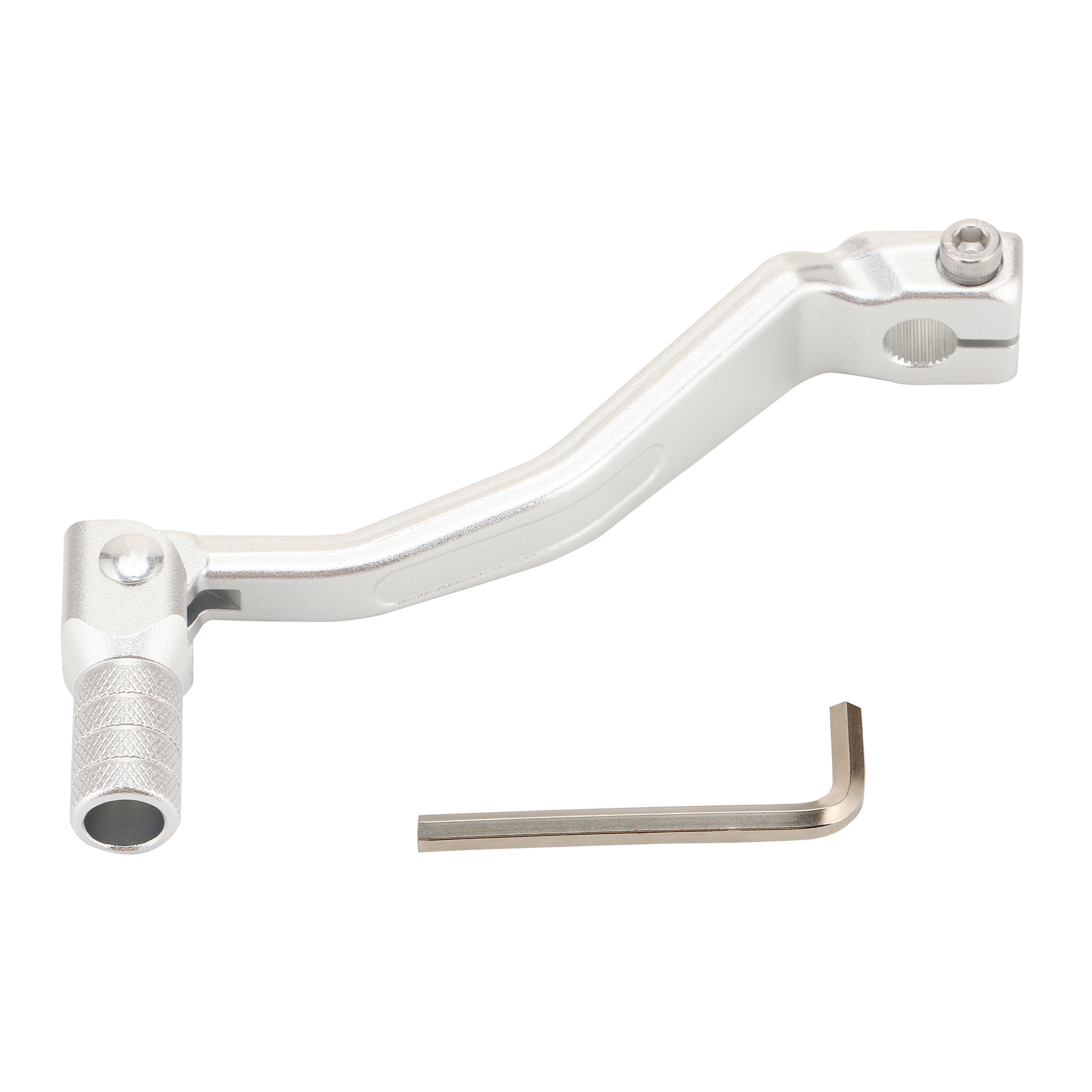 Dtekgaz - Modifikationen Für Das Kawasaki Crf250l/crf300l Offroad-motorrad: Leichter, Rutschfester Schalthebel Aus Silberweißer Aluminiumlegierung, Fußrastenzubehör.