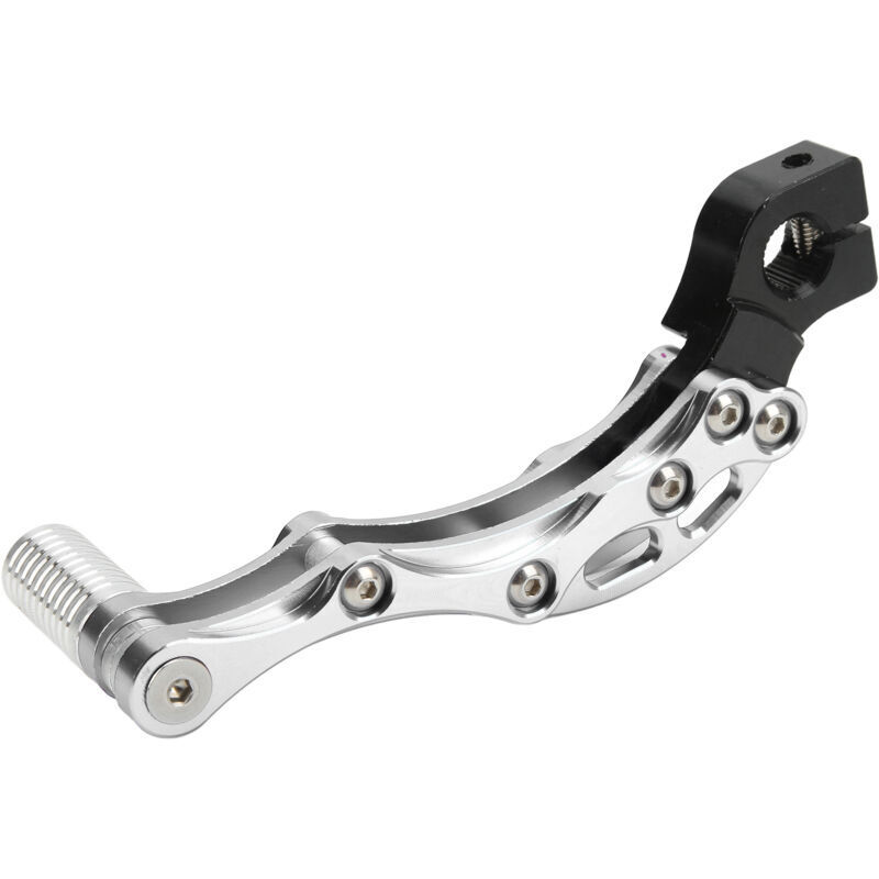 Dtekgaz - Fußstarthebel, Universelles Zubehör Aus Hochfester Aluminiumlegierung Für Motorrad Und Roller (silber).