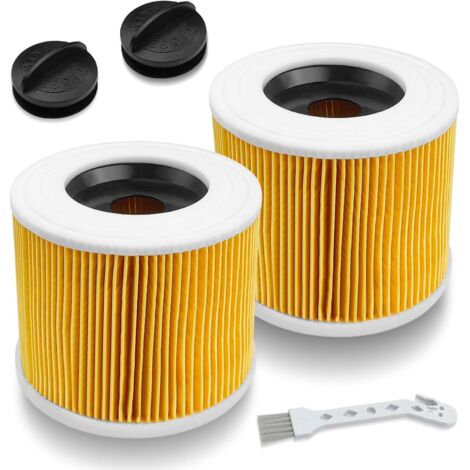 Dtekgaz - 2er-pack Staubsaugerfilter Für Kärcher Wd-serie Wd2 Wd3 Wd3p A2004 Mv2 Mv3, Ersatzfilter Für Kärcher Nass- Und Trockensauger 6.414-552.0/64145520