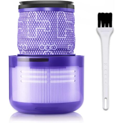 Dtekgaz - 3er-pack Waschbare Filter Für Dyson Staubsauger Der Serien V10 Und Sv12 Inklusive Reinigungsbürste Und -tuch, Dyson Ersatzfilter Für Die Serien V12 Und Sv12