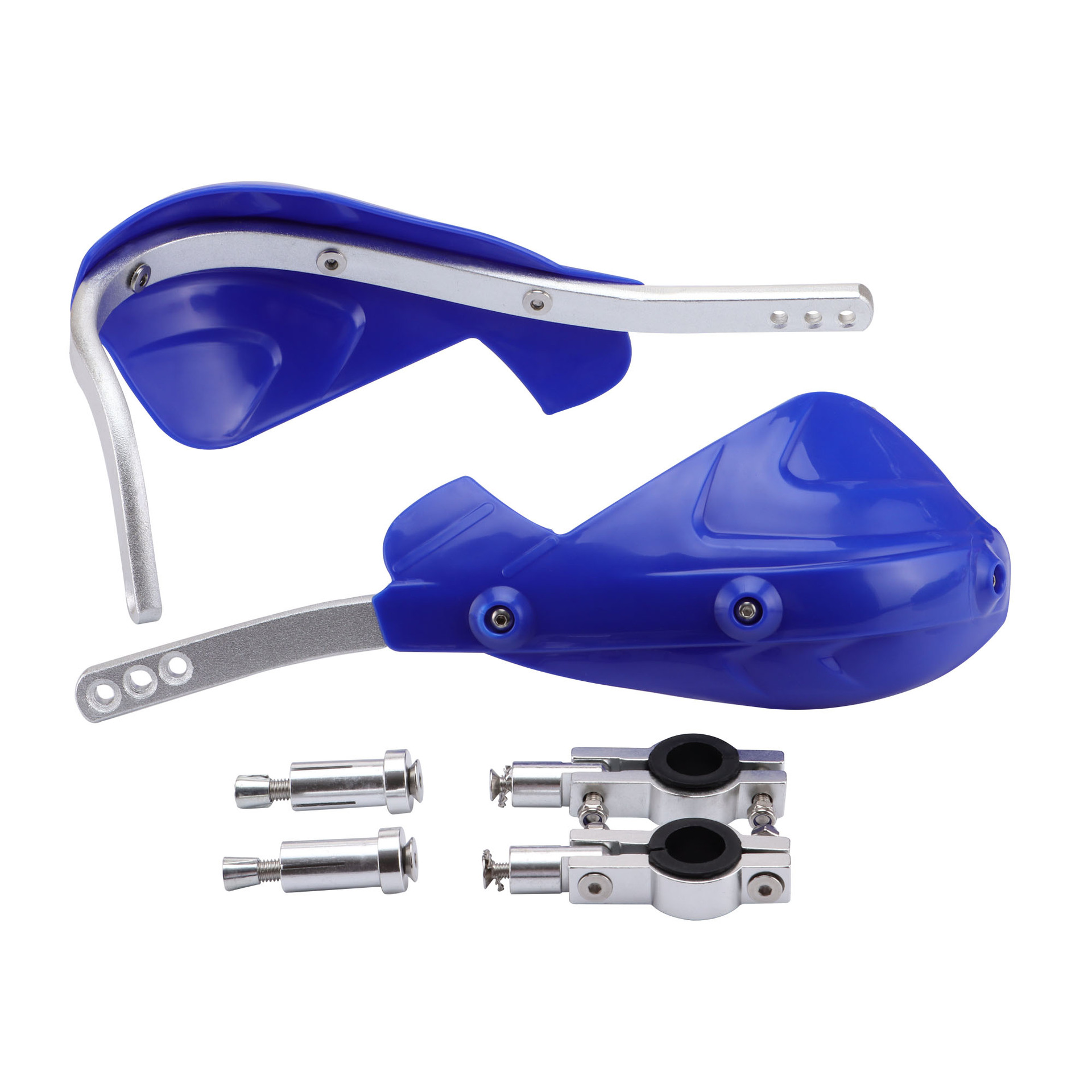 Dtekgaz - Universelle Handprotektoren Für Quad/motorrad, Halbgeschlossene Blaue Handprotektoren, Kompatibel Mit 22-mm-lenkern, Aufprallschutz, Zubehör Für Windschutzscheibenmodifikation