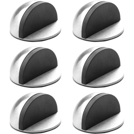 Dtekgaz - Türstopper, 6er-pack Selbstklebende Türstopper, Türblock Zum Schutz Von Möbeln, Silber