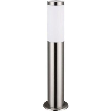 Dtekgaz - Set Mit 2 Silbernen Stehlampen, Außenbeleuchtung, E27-fassung, Edelstahl, Ip44, Gartenweg