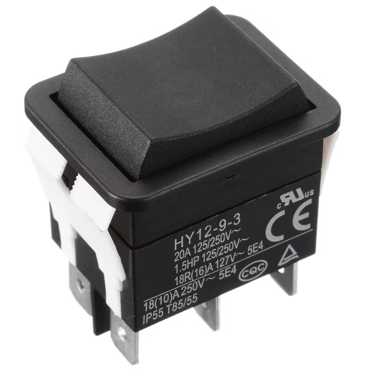 Dtekgaz - Hy12-9-3 Wippschalter 6-poliger Wippschalter Mit Lichtbogenform, 125/250 V, 18/20 A, Industriequalität, Kodu Electrical Components