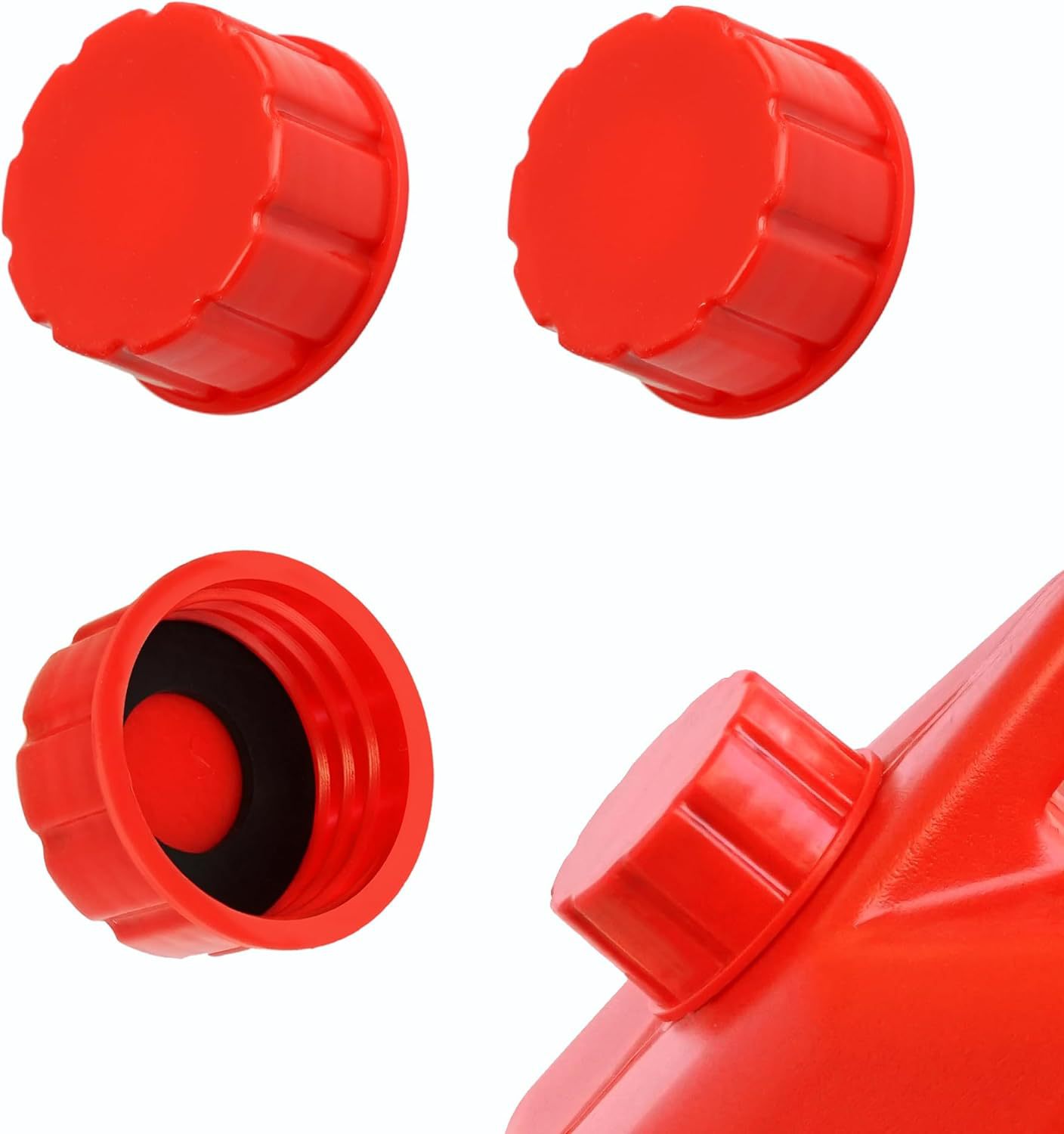 Dtekgaz - Gaskartuschenverschluss Mit Grobgewinde, 4-teilig + 4 O-ringe Universelle Ersatzteile Für 1/2/3/5-gallonen-gaskartuschen