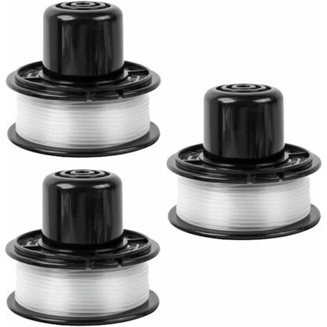 Dtekgaz - A6226 Trimmerfadenspule Für Black & Decker Gl360 / Gl310 / Gl250 / Gl360sb Trimmer, Ersatzspule Für Den Black & Decker A6226 Gl360 Akku-freischneider, 1,6 Mm, 6,0 M (3 Stück)