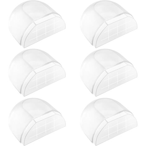 Dtekgaz - 6er-set Türstopper Für Den Innenbereich, Selbstklebende Türstopper, Bodentürstopper, Transparente Türstopper Für Alle Hartböden, Selbstklebende Türstopper Zum Schutz Von Wänden Und Möbeln