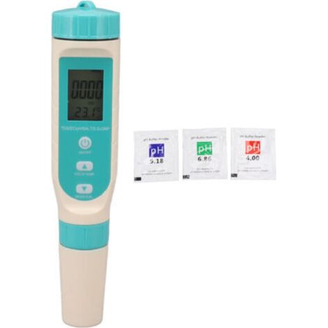 7-in-1 Multifunktions-wasserqualitätsanalysator: Ph/sg/orp/temp/ec-salzgehalts- Und Tds-tester Mit Eingebauter Knopfzelle