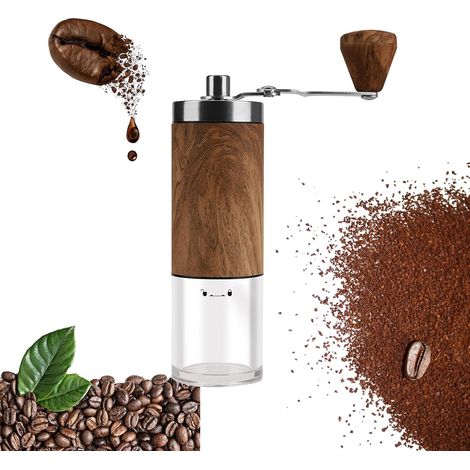 Manuelle Kaffeemühle Mit Keramikmahlwerk, Mahlgrad Einstellbar