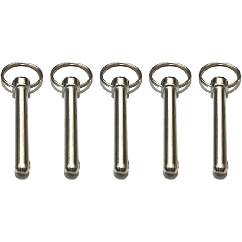Packung Mit 10 Schnellverschluss-edelstahlstiften – Durchmesser 8 Mm – Gesamtlänge 72 Mm – Salzwasserbeständig – 10 Stück