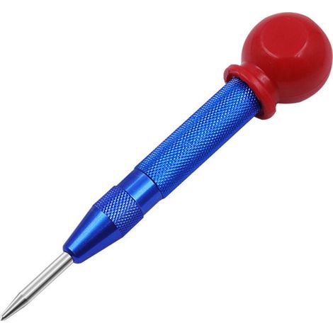 Automatischer 5-zoll-körner, Blau, Mit Federmechanismus, Verstellbares Handwerkzeug Mit Schutzkappe, Für Holz, Metall Und Kunststoff