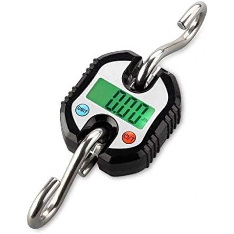 Mini-tragbare Elektronische Waage Mit Kranfunktion, Digitale Lcd-anzeige Zum Aufhängen An Einem Haken Für Schafe Und Schweine, Tragkraft: 150 Kg (farbe: Schwarz, Größe: 150 Kg/50 G)