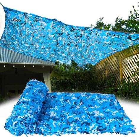 Leichtes Tarnnetz, Blaues Sonnenschutznetz, Camping, Autoabdeckung, Schattierungsnetz Für Camping (größe: 1,5 X 4 M)