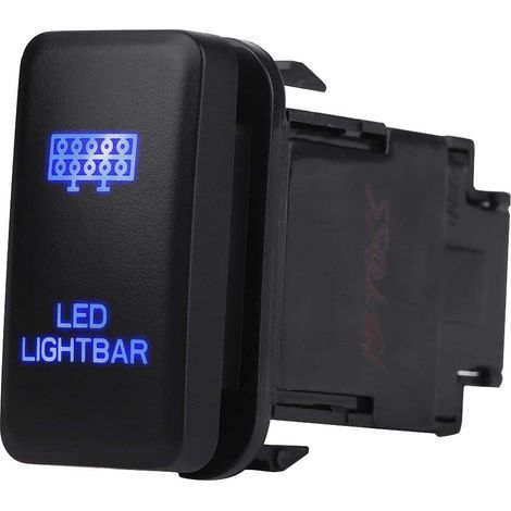 Led-lichtleisten-kippschalter Ein/aus, 12v Blaue Led-automatik-ein/aus-wippschalter Für Hilux Landcruiser Vigo (led-lichtleistenmuster)