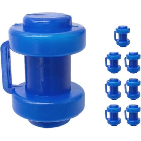 Schutzkappen Für Trampolinnetzpfosten, 8er-pack, 25 Mm, Blau