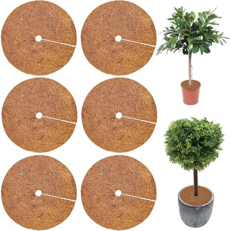 Kokosnuss-pflanzenschutzmatten, 6 Stück 30 Cm Pflanzenschutzscheiben, Pflanzenschutzmatten Für Den Winterschutz