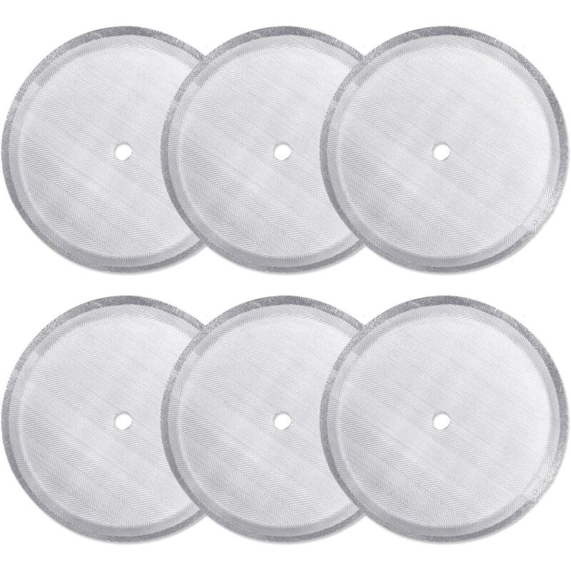 6er-pack Ersatzfilter Für French-press-kaffeemaschinen, Wiederverwendbare Edelstahl-siebfilter Für Universelle 1000-ml-/34-oz-/8-tassen-french-press-kaffeemaschinen