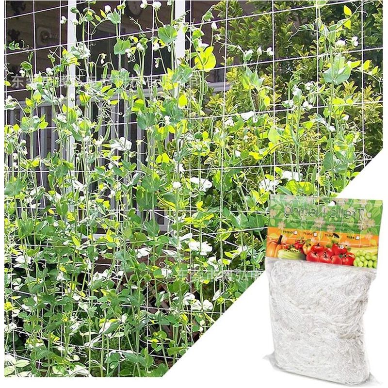 Kletterpflanzennetz 1,67 M X 5 M – 15 X 15 Cm Polyethylengewebe – Rankhilfe Für Tomaten, Weinreben Und Gurken – Einfache Montage