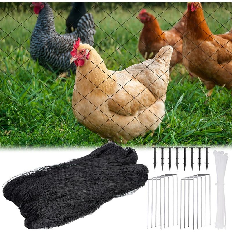 Vogelschutznetz 7,6 X 15,2 M – 2,5 Cm Maschenweite – Wetterbeständiges Nylon – Zum Schutz Von Obstbäumen Und Nutzpflanzen