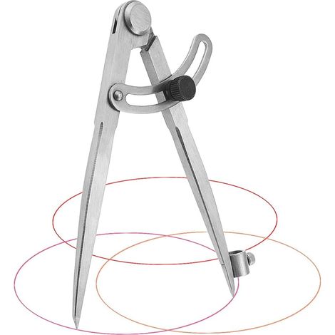 20 Cm Zimmermannszirkel, Professioneller Zimmermannszirkel Zum Zeichnen Von Kreisen, Für Tischlerarbeiten, Metallbearbeitung Und Lederverarbeitung