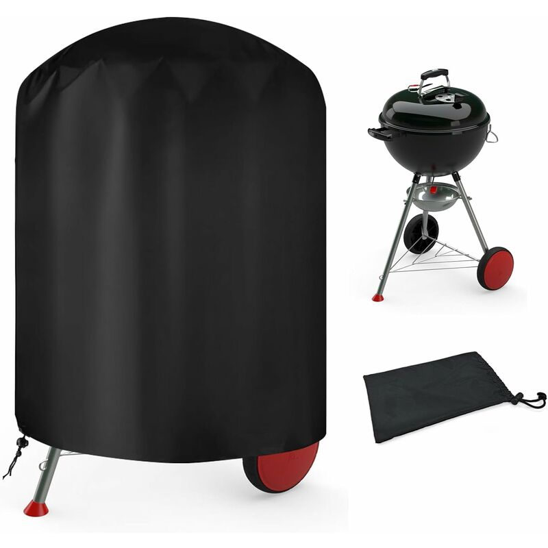 Runde Grillabdeckung Für Den Außenbereich, Grillabdeckung, Grillschutzplane, 210d Oxford-grillabdeckung Für Den Außenbereich, 71 X 68 Cm
