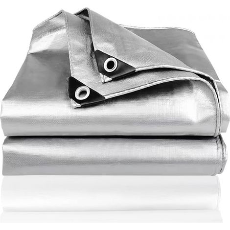 Wasserdichte Schutzplane 2 X 3 M – Hochwertiges Polyethylen – Aluminiumösen – Wetterfest