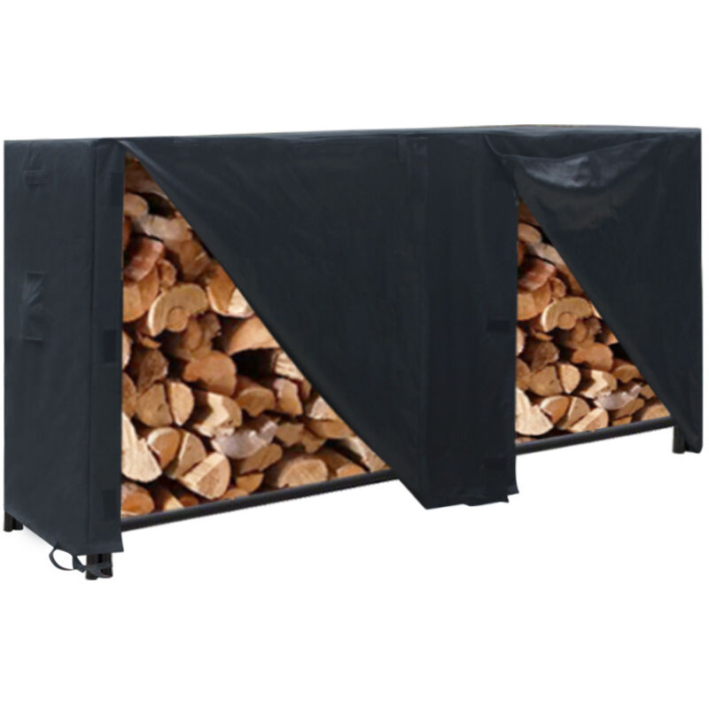 Brennholzregal 96 X 24 X 42 Zoll, Staubschutzhülle Für Große Außenkamine, Wasserdicht 600d