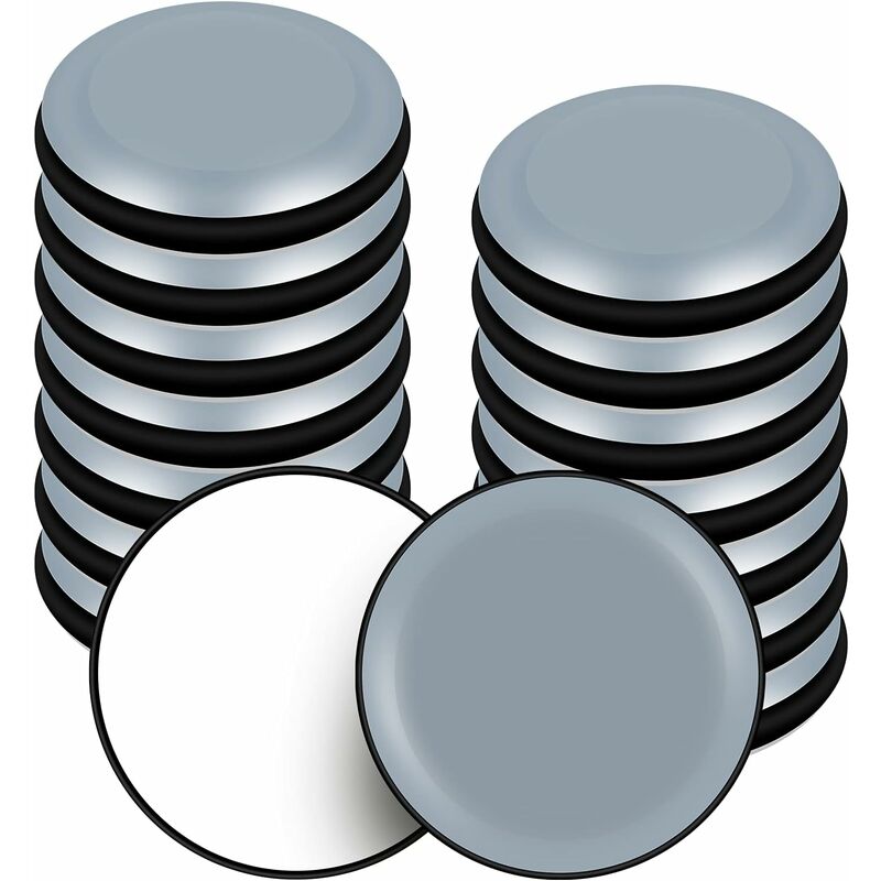 Runde Möbelgleiter, 30 Mm – 16er-pack – Selbstklebendes Ptfe Für Glatte Böden – Geräuschdämpfend Beim Verschieben