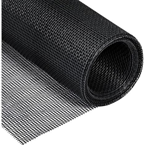 Fenster-moskitonetz 122 Cm X 252 Cm, Zuschneidbar Auf Die Gewünschten Maße, Insekten- Und Mückenschutz – Schwarz