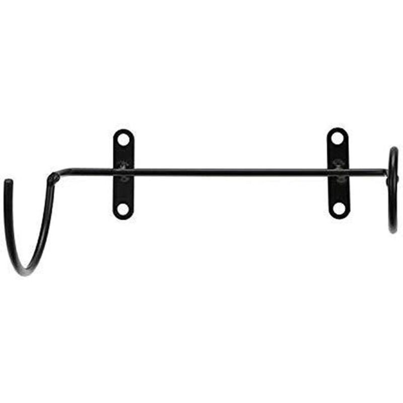 Wandmontiertes Weinflaschenregal Aus Eisen - Flaschenhalter Aus Metall - Wandhalterung Für Bar, Bartheke, Weinflaschenpräsentation (schwarz)