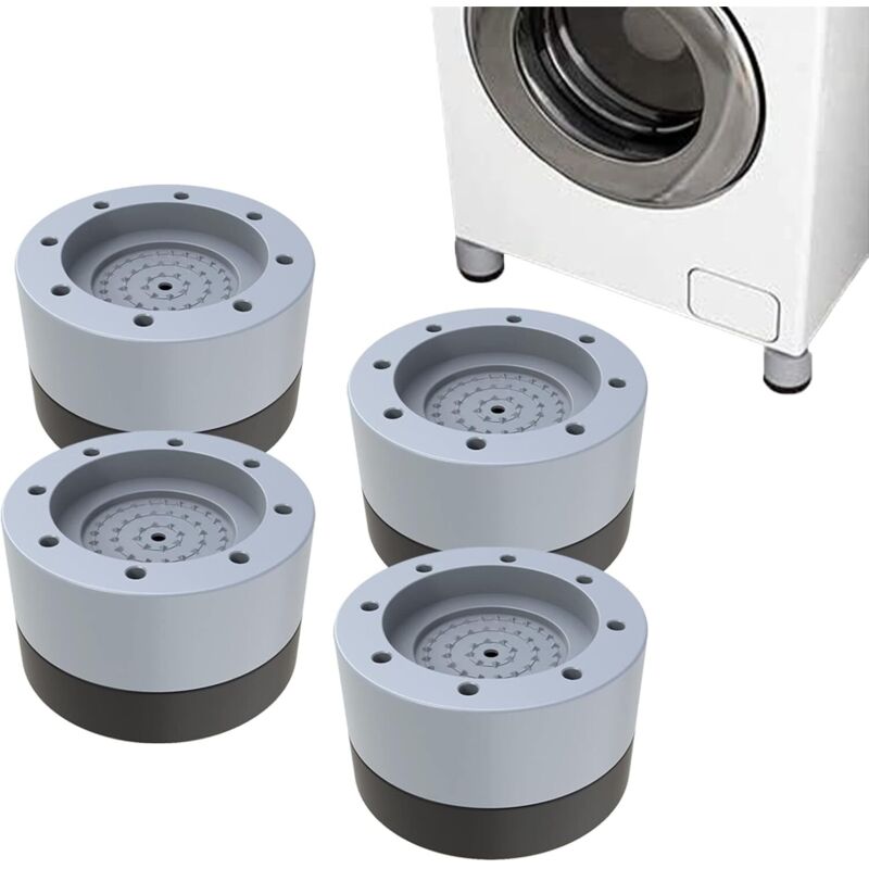 4-teiliges Set Waschmaschinenfüße: Geräuschdämpfende, Vibrationsdämpfende, Rutschfeste Und Vibrationsreduzierende Pads Für Waschmaschinen, Trockner, Kühlschränke, Waschmaschinenfüße