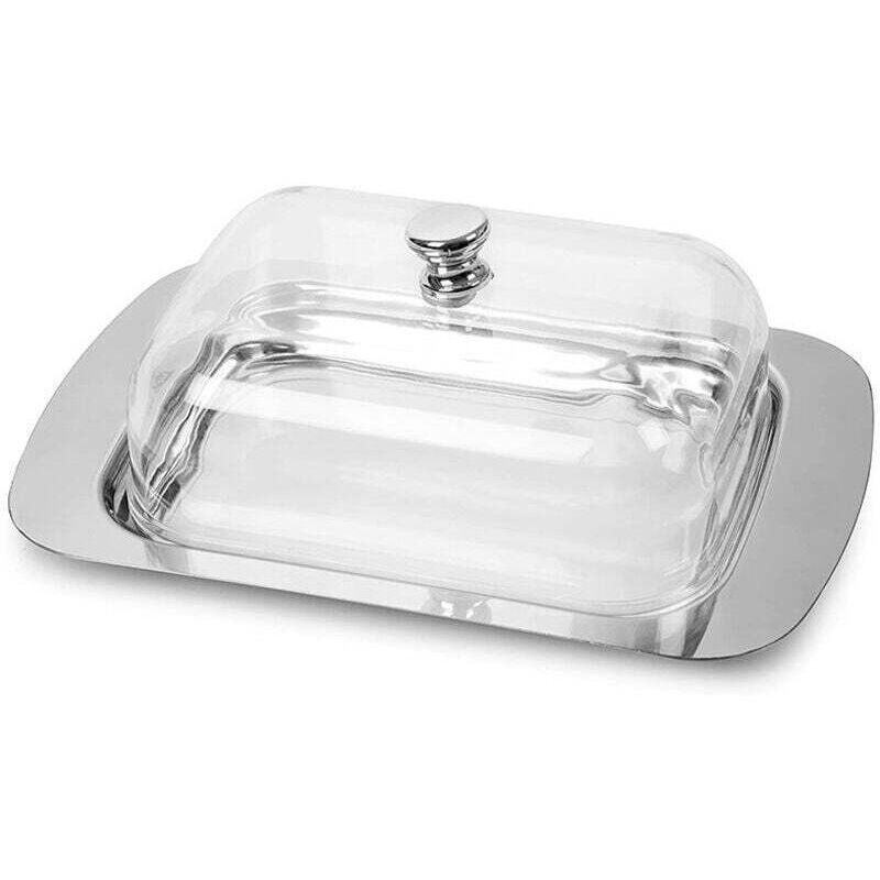 Butterdose Mit Deckel Und Griff – Butterdose – Butterdose Mit Deckel – Butterdose Aus Edelstahl – Käsedose Aus Edelstahl – Butterdose Und Käsedose Im Europäischen Stil – Brotdose