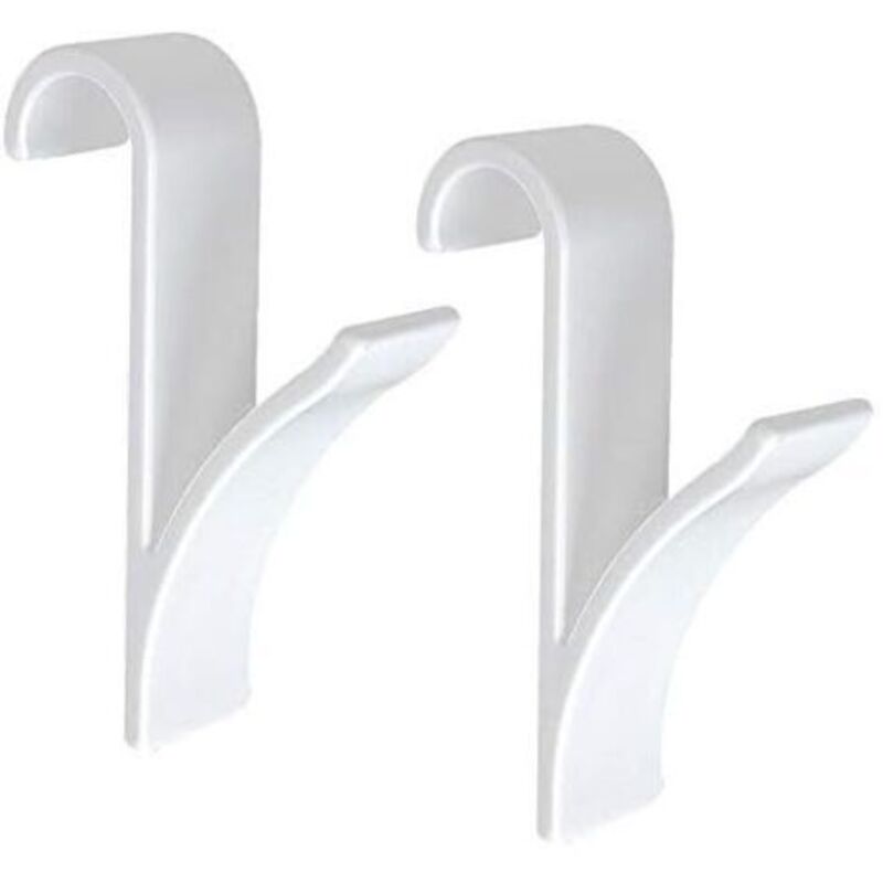 Set Mit 2 Handtuchhalterhaken, Weiß