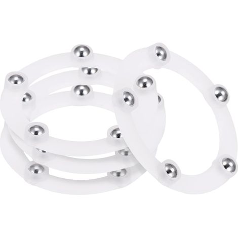 4er-set 2"-schwenk-drehhalterungen Mit Stahlkugellagern – Ringform – Für Küche, Schrankecken, Weiß